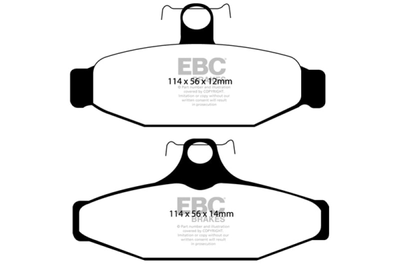 EBC DP41167R 90-00 Aston Martin Vantage 5.3 (Twin Supercharged)(AP) Yellowstuff Rear Brake Pads