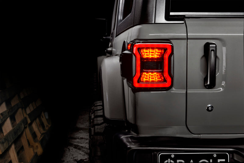 ORACLE Lighting 5852-504 Oracle Jeep Wrangler JL Black Series LED Tail Lights SEE WARRANTY