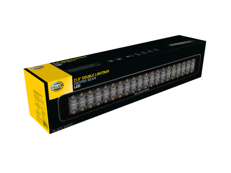 Hella 358176401 Universal Black Magic 21in Double Light Bar - Driving Beam