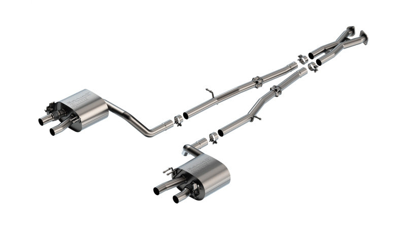 Borla 140936 22-23 Kia Stinger 3.3L V6 Turbo 2.25in Pipe Dia Dual Split Rear Exit S-Type Cat-Back Exhaust