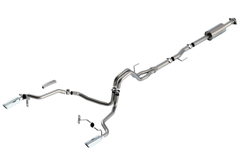 Borla 140863 F-150 2021 2.7L/3.5L 4dr CC SB EC STB Lari/King R/Plinum/LTD 3/2.25 SRE CB S-Type CHR Tips