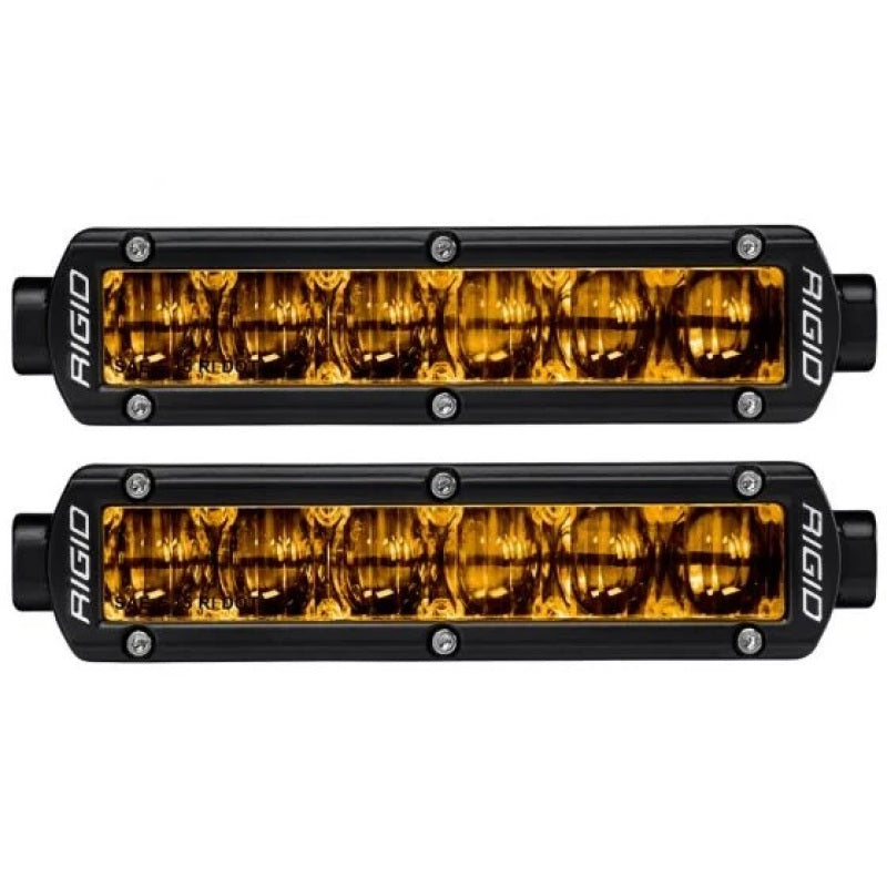Rigid Industries 906704 6in SR-Series Pro Dot / SAE Fog Lights (Pair) - Selective Yellow