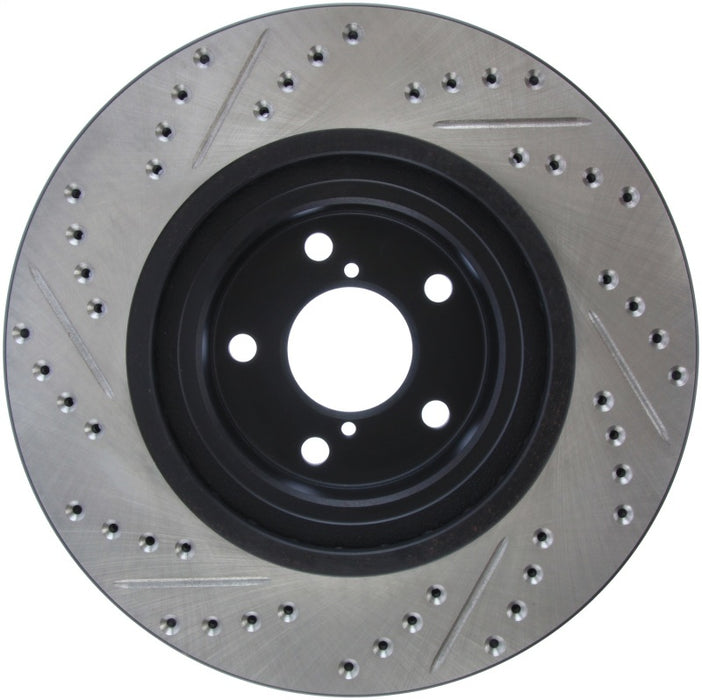 Stoptech 127.47021L StopTech Slotted & Drilled Sport Brake Rotor