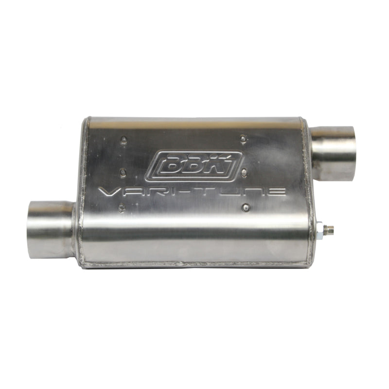 BBK 31015 VariTune Adjustable Performance Muffler 2-1/2 Offset/Offset Stainless Steel
