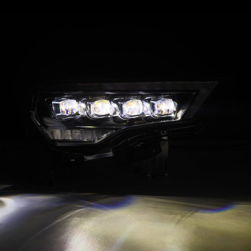 AlphaRex 880808 14-22 Toyota 4Runner (2021 Req. Conv) NOVA LED Proj HL Blk w/Actv Light & Seq. Sig + SB DRL