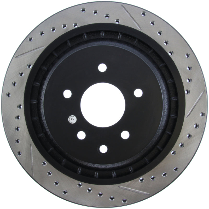 Stoptech 127.42101L StopTech Infiniti G37 / Nissan 370Z SportStop Slotted & Drilled Rear Left Rotor