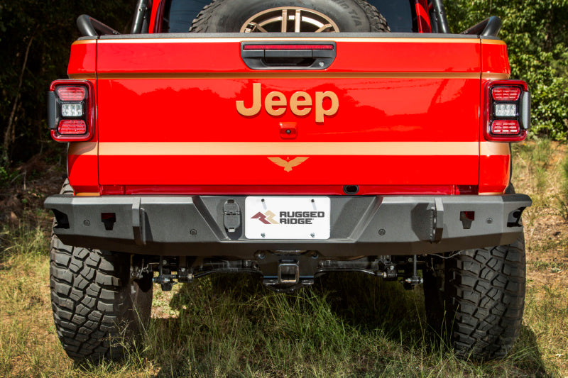 Rugged Ridge 11540.37 HD Bumper Rear 20-21 Jeep Gladiator JT