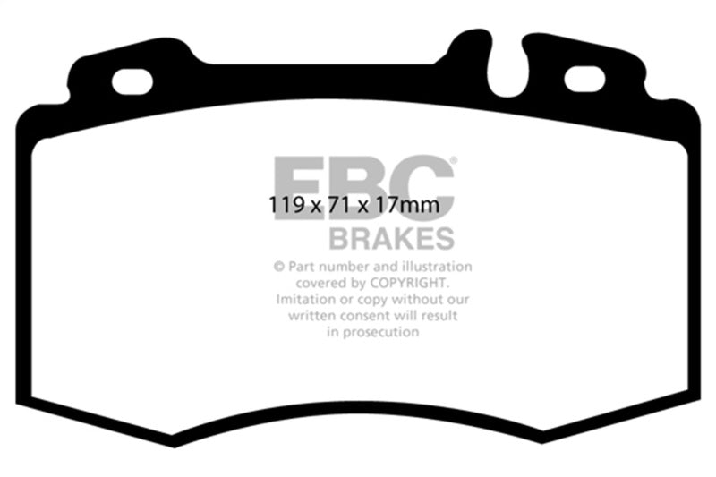 EBC DP31363C 02-04 Mercedes-Benz C32 AMG (W203) 3.2 Supercharged Redstuff Front Brake Pads