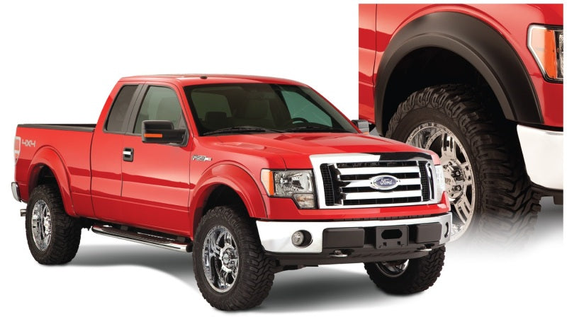 Bushwacker 20926-02 09-14 Ford F-150 Styleside Extend-A-Fender Style Flares 4pc 67.0/78.8/97.4in Bed - Black
