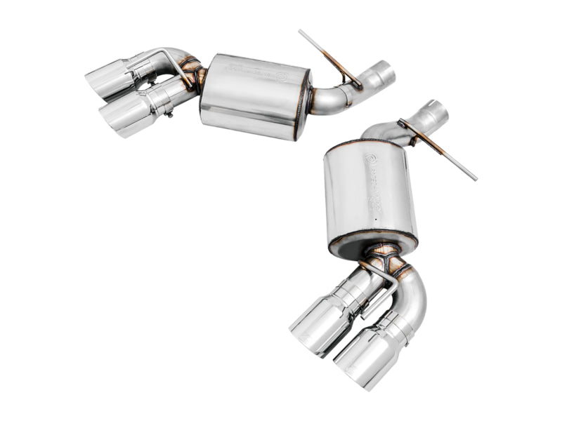 AWE Tuning 3015-42093 16-19 Chevrolet Camaro SS Axle-back Exhaust - Touring Edition (Quad Chrome Silver Tips)