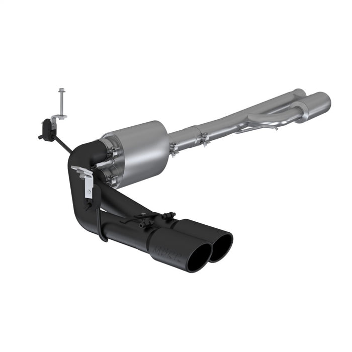 MBRP S5092BLK 2019+ Chevrolet Silverado 1500 4.5L/5.3L Pre-Axle Dual Side Exit w/ 4in OD Tip- Black Coated