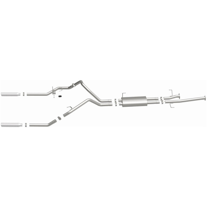 Magnaflow 15305 MagnaFlow 14 Toyota Tundra V8 4.6L/5.7L Stainless Cat Back Exhaust Dual Split Rear Exit