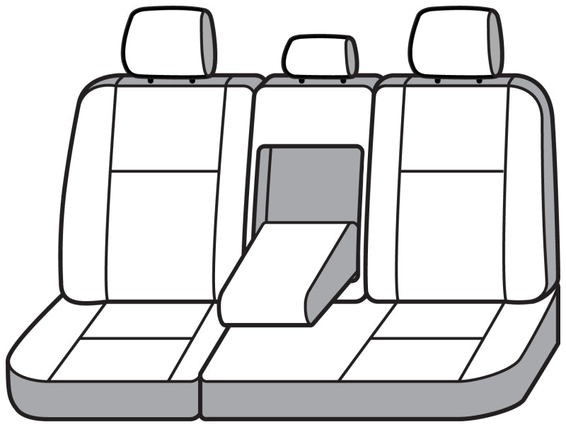 Covercraft SS8538PCCH 22-23 Toyota Tundra Polycotton SeatSaver Custom Second Row Seat Covers - Charcoal