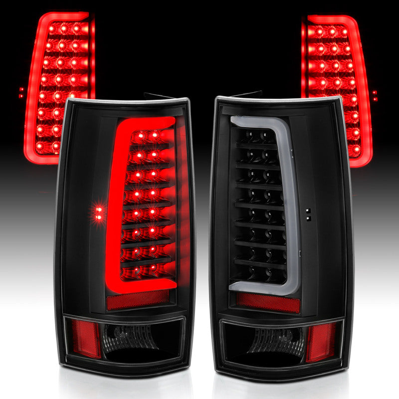 ANZO 311321 2007-2014 Chevy Tahoe LED Taillight Plank Style Black w/Clear Lens