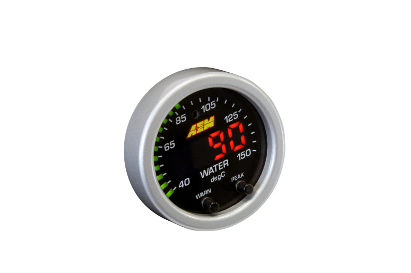 AEM 30-0302 X-Series Temperature 100-300F Gauge Kit (ONLY Black Bezel and Water Temp. Faceplate)