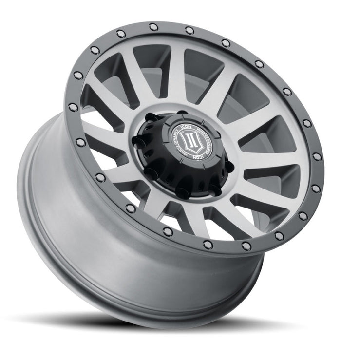 ICON 2018908152TT Compression HD 18x9 8x170 6mm Offset 5.25in BS Titanium Wheel