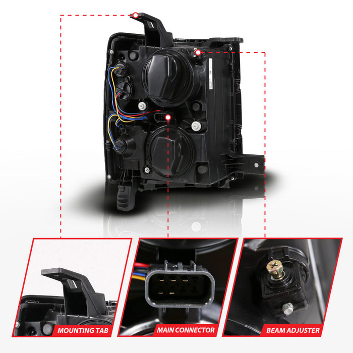 ANZO 111617 ANZ LED/Projector Headlights