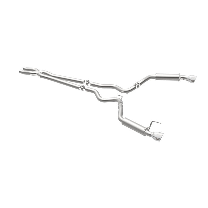 Magnaflow 19099 MagnaFlow Cat Back, SS, 2.5in, Competition, Dual Split Polished 4.5in Tips 2015 Ford Mustang V6 3.7L