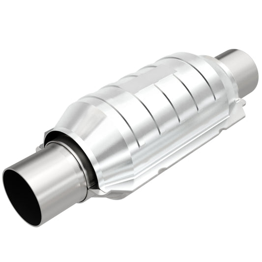 Magnaflow 99209HM MagnaFlow Conv Univ 3in Inlet/Outlet Center/Center Round 9in Body L x 5.125in W x 13in Overall L