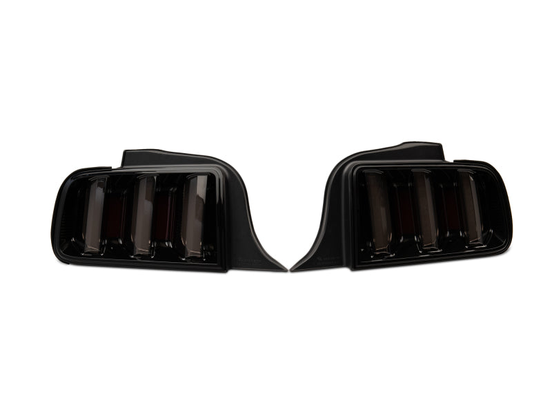 Raxiom 408588 05-09 Ford Mustang Vector V2 LED Tail Lights- Black Housing (Smoked Lens)
