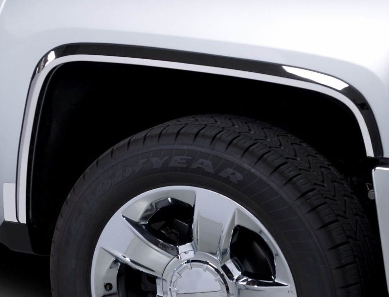Putco 97105 00-06 Chevrolet Suburban - Full w/o Fender Flares - 1.5in Wide Stainless Steel Fender Trim