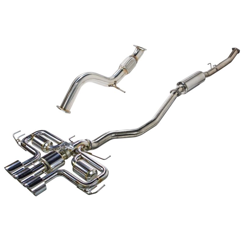 Remark RK-C3076H-09 2023+ Honda Civic Type-R (FL5) Triple Tip Catback Exhaust w/ Triple Tip & Front Pipe