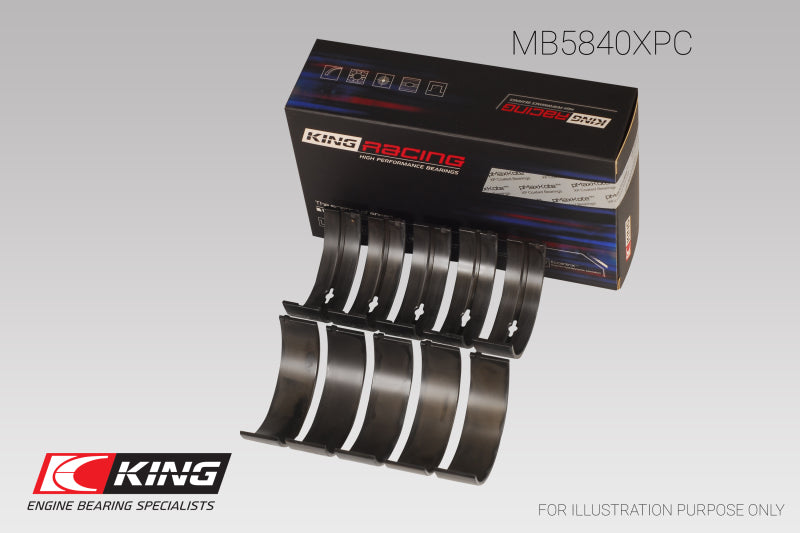 King Engine Bearings MB5840XPC0.25 Chrysler 300 Srt8 (Size 0.25) Main Bearing Set