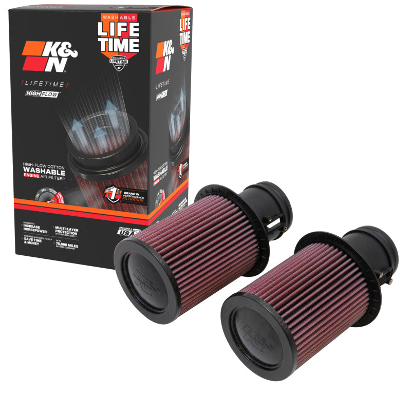 K&N Engineering E-0669 K&N Replacement Air Filter for 09-13 Audi R8 5.2L V10 / 09-13 Lamborghini Gallardo 5.2L V10