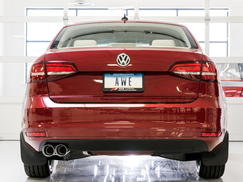 AWE Tuning 3020-22032 09-14 Volkswagen Jetta Mk6 1.4T Track Edition Exhaust - Chrome Silver Tips