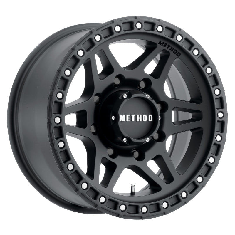 Method Wheels MR31289088518 Method MR312 18x9 +18mm Offset 8x180 130.81mm CB Matte Black Wheel