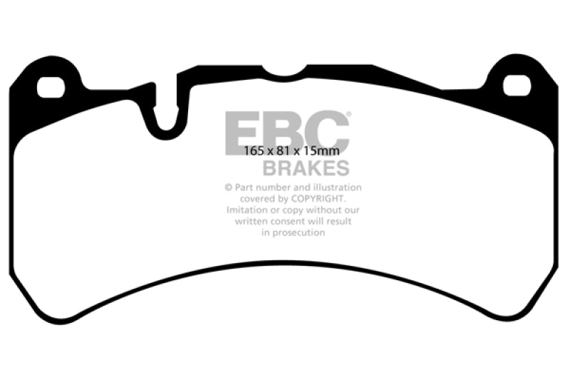 EBC DP41591R 07-08 Ferrari 430 Scuderia 4.3 Yellowstuff Front Brake Pads