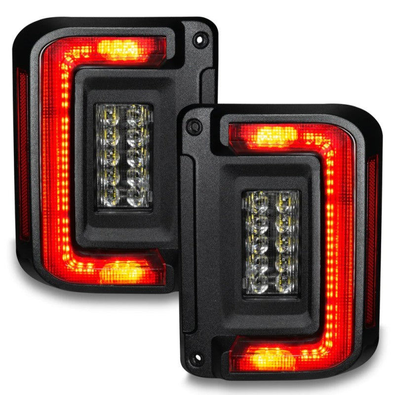 ORACLE Lighting 5891-504-T Oracle 07-17 Jeep Wrangler JK Flush Mount LED Tail Lights - Tinted SEE WARRANTY