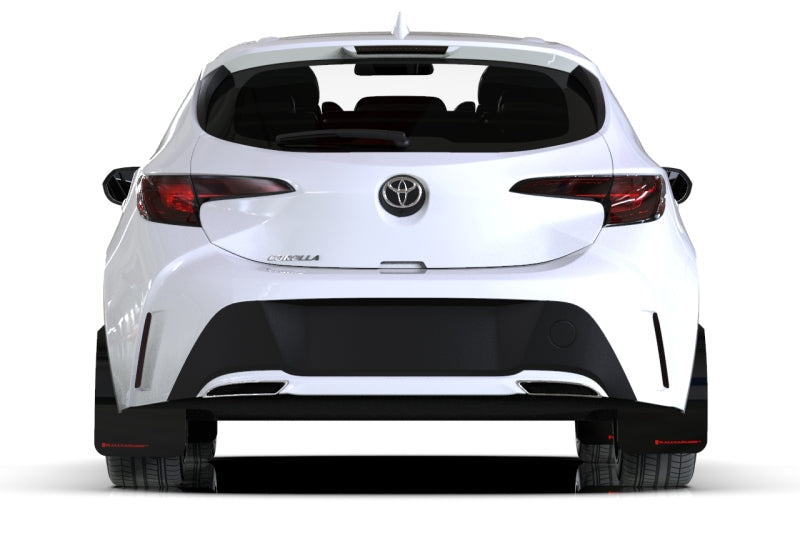 Rally Armor MF67-UR-BLK/WH 18-26 Toyota Corolla Hatchback Black UR Mud Flap White Logo