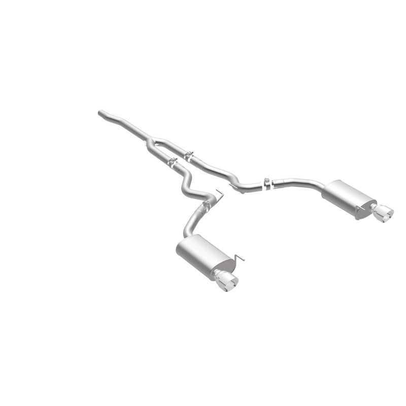 Magnaflow 19097 MagnaFlow Cat Back, SS, 2.5in, Street, Dual Split Polished 4.5in Tips 2015 Ford Mustang Ecoboost