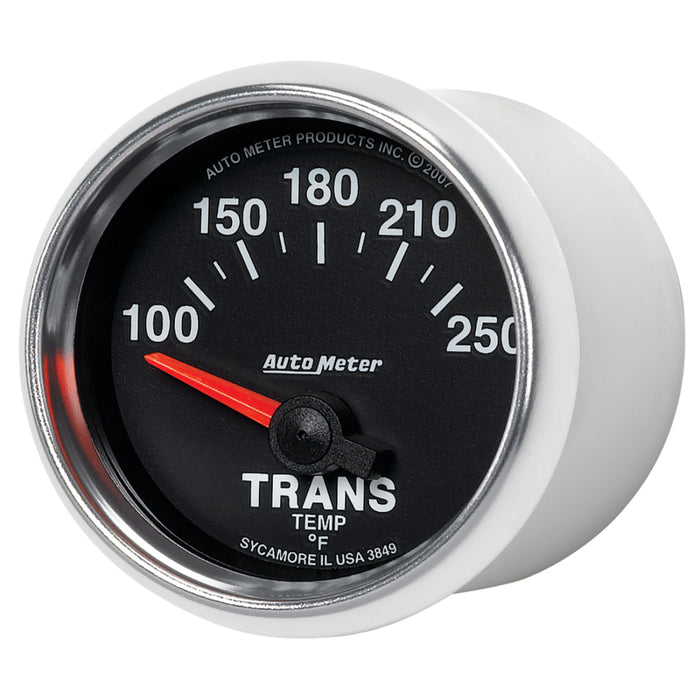 AutoMeter 3849 Autometer GS 52mm 100-250 Degree F Short Sweep Electronic Transmission Temperature Gauge