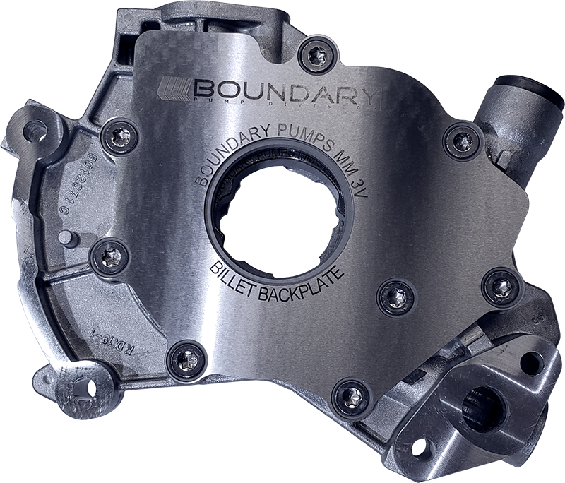 Boundary MM-S1-BBP 99-15 Ford Modular Motor (All Types) V8 Oil Pump Assembly w/Billet Back Plate
