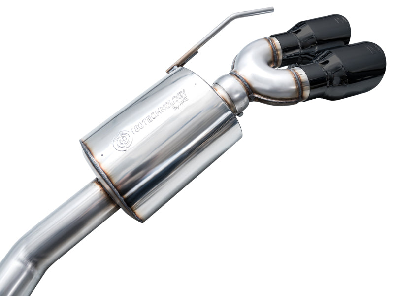 Awe Tuning Explorer ST Exhaust Dual Exh Quad Black Tips AWE3015-43625