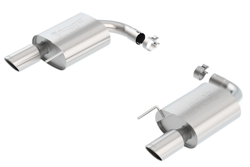 Borla 11887 S-Type Rear Section 15-17 Ford Mustang GT 5.0L V8 MT/AT 2.5in pipe 4in tip
