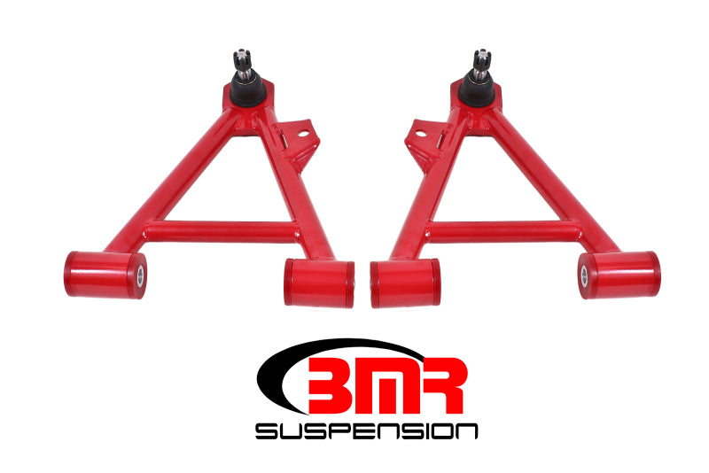 BMR Suspension AA041R BMR 94-04 Mustang Lower Non-Adj. A-Arms (Coilover Only) w/ STD. Ball Joint (Poly) - Red