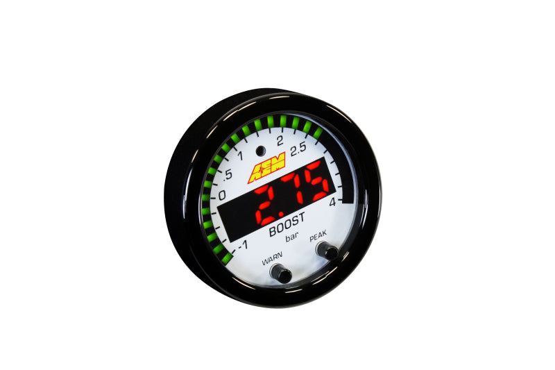 AEM 30-0308 X-Series Boost Pressure -30inHg 60psi Gauge Kit