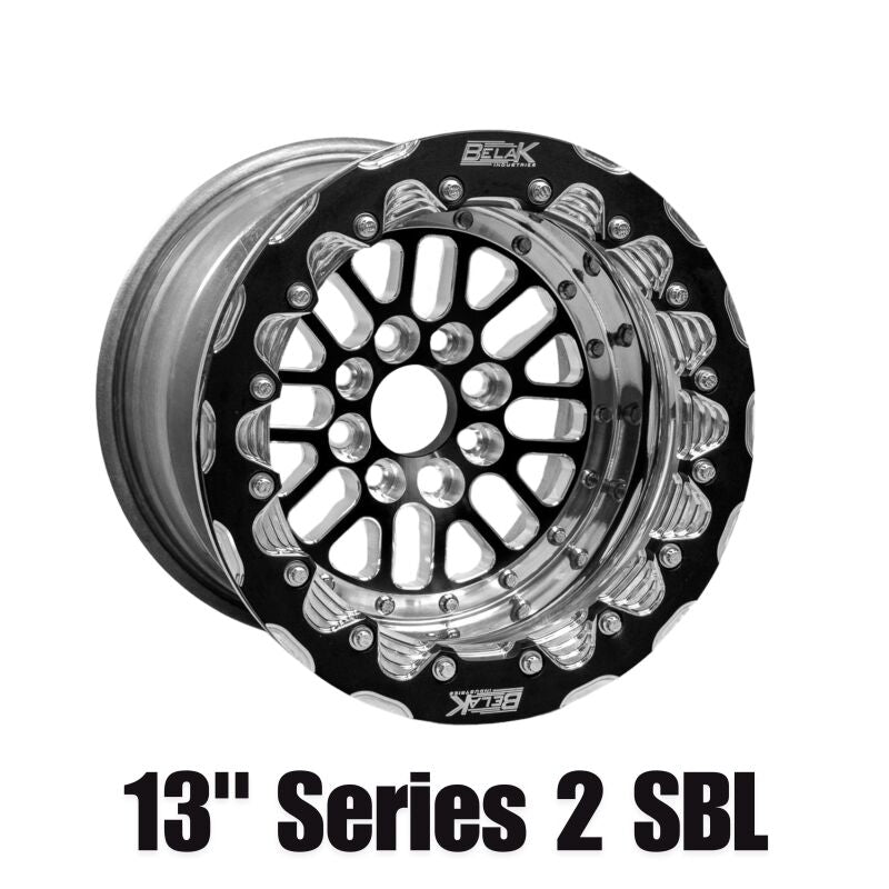 Belak Wheels 13114100S25BS-DBL Belak 13x11 / 5in BS / 4x100 BP / High Pad / Series 2 Wheel - Double Beadlock