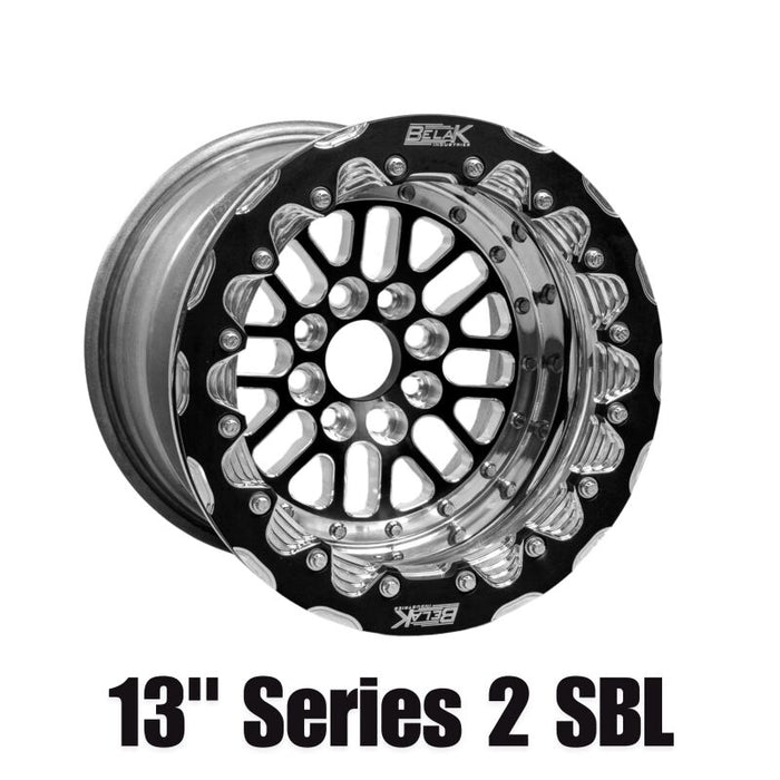 Belak Wheels 13114100S25BS-DBL Belak 13x11 / 5in BS / 4x100 BP / High Pad / Series 2 Wheel - Double Beadlock