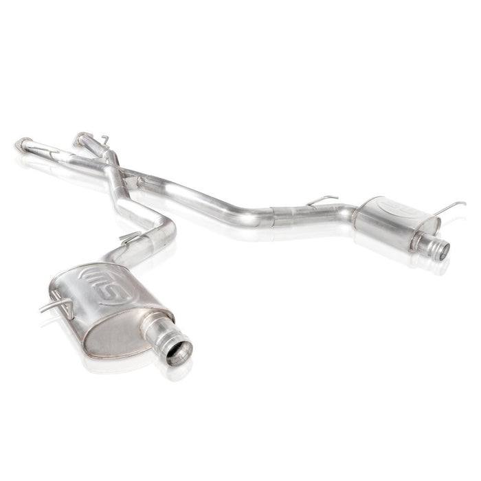 Stainless Works JEEP1862CB-S 2018 Jeep TrackHawk 6.2L 3in Catback System X-Pipe Turbo S-Tube Muffler Stock Exit