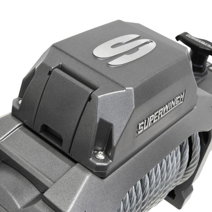 Superwinch 1712200 12000 LBS 12V DC 3/8in x 85ft Wire Rope SX 12000 Winch - Graphite