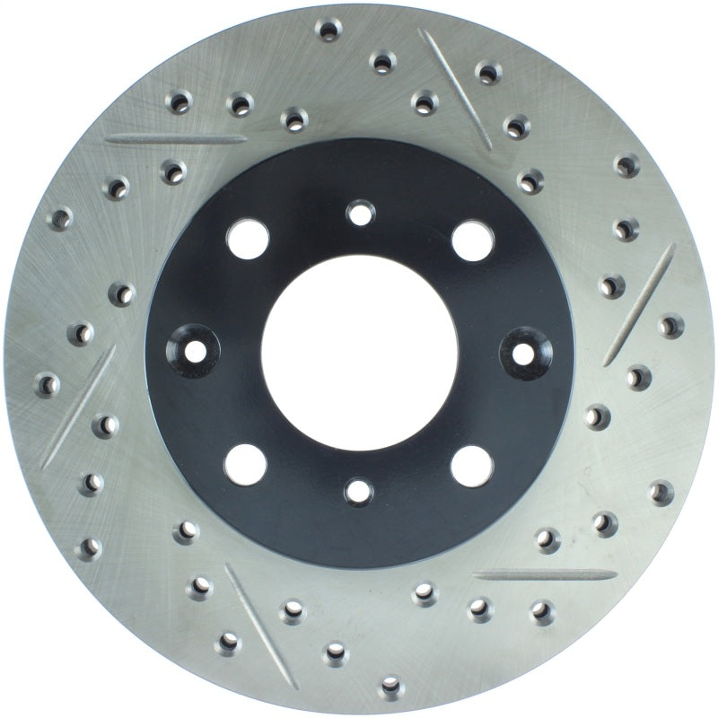 Stoptech 127.40023L StopTech 96-00 Honda Civic DX/HX Coupe/90-00 Civic DX/LX Sedan Slotted & Drilled Left Front Rotor