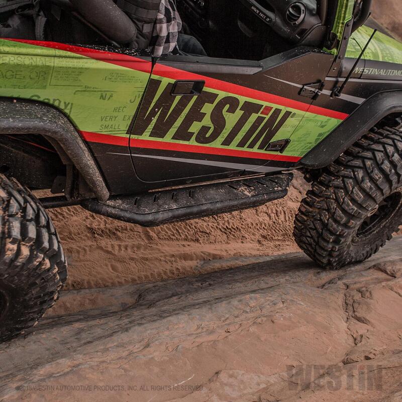 Westin 42-6005 /Snyper 07-17 Jeep Wrangler Triple Tube Rock Rail Steps - Textured Black