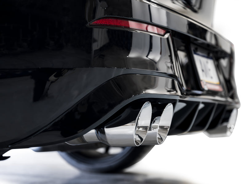 AWE Tuning 3020-42658 AWE MK8 Volkswagen Golf R 3in Track Edition Quad Exhaust - Chrome Silver Tips