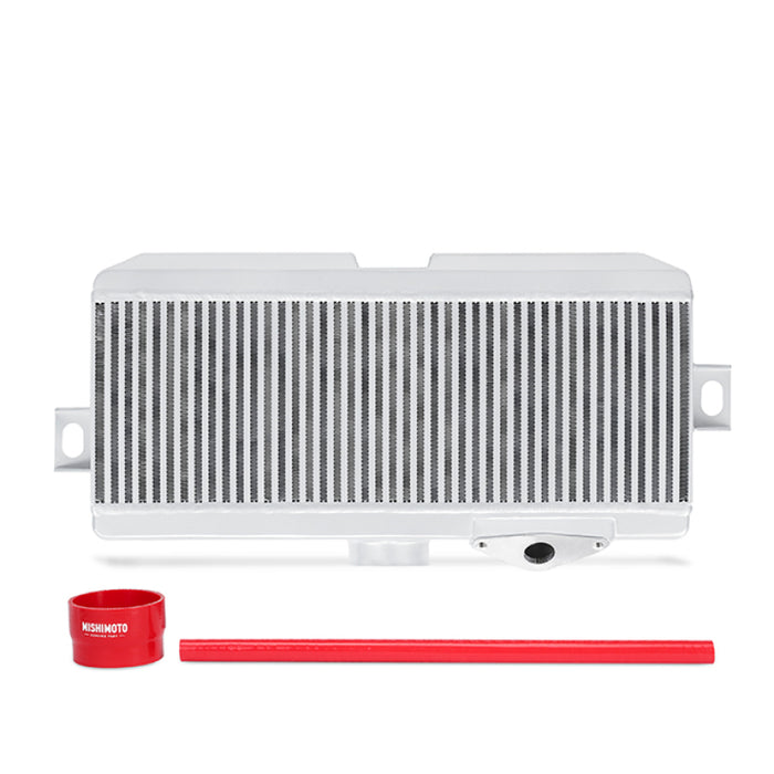 Mishimoto MMTMIC-STI-08SLRD Subaru 08-15 WRX STi Top-Mount Intercooler Kit - Powder Coated Silver & Red Hoses