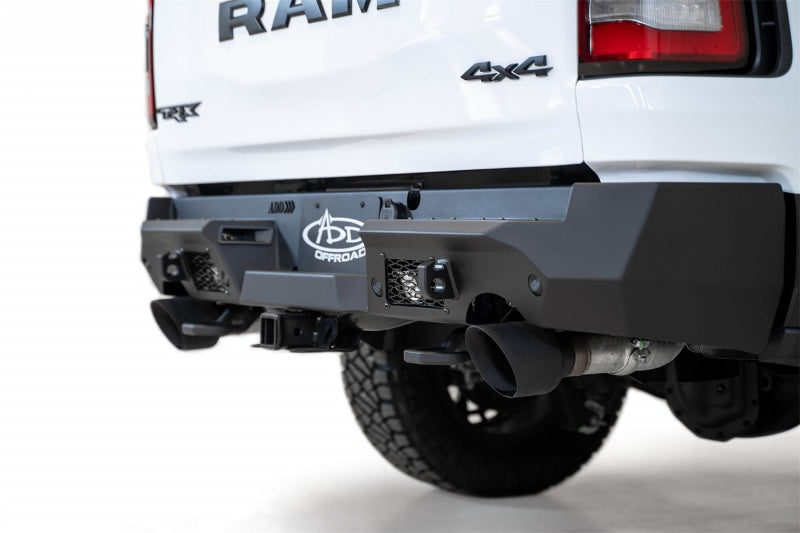 Addictive Desert Designs R620081280103 2021 Dodge RAM 1500 TRX Stealth Fighter Rear Bumper - Hammer Black