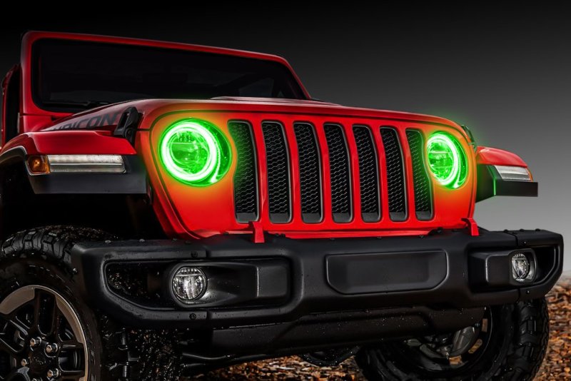 ORACLE Lighting 1214-004 Jeep Wrangler JL/Gladiator JT LED Surface Mount Headlight Halo Kit SEE WARRANTY